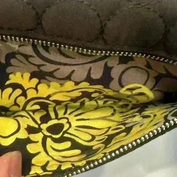 Vera Bradley Checkbook Brown Wallet EUC - Picture 7 of 11